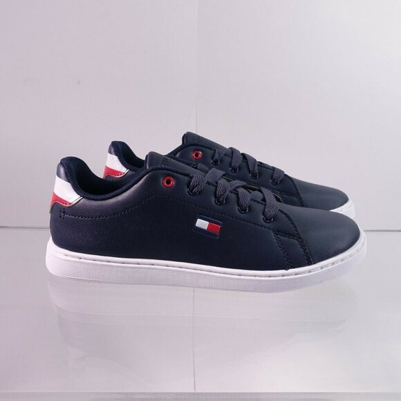 Tommy Hilfiger Iconic Court Sneaker TH100015C Navy - Picture 1 of 9